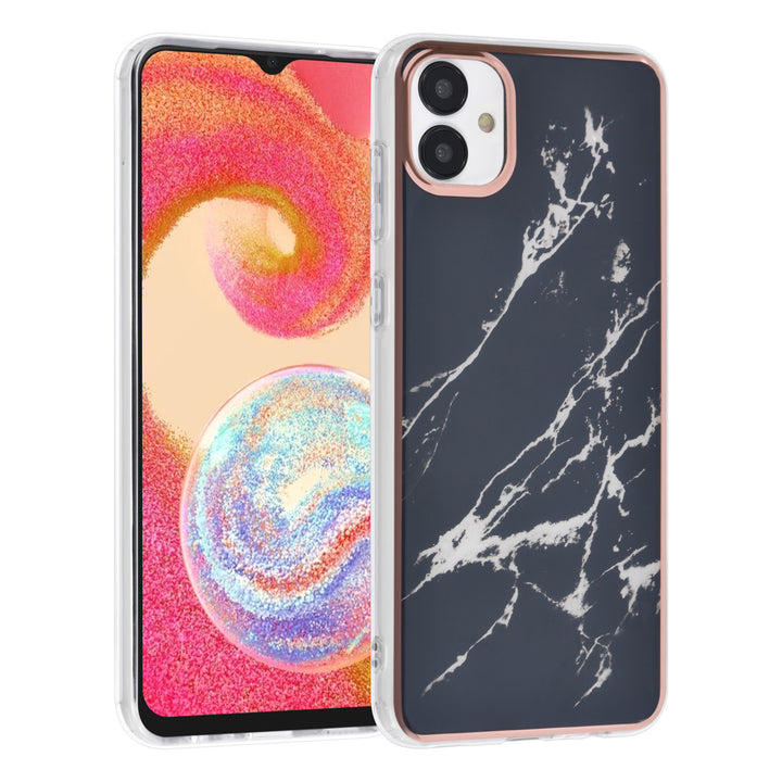 UNIQ Accessory Samsung Galaxy A04e TPU Back Cover hoesje - Marble Black-Hoesjes-Ilumina Benelux