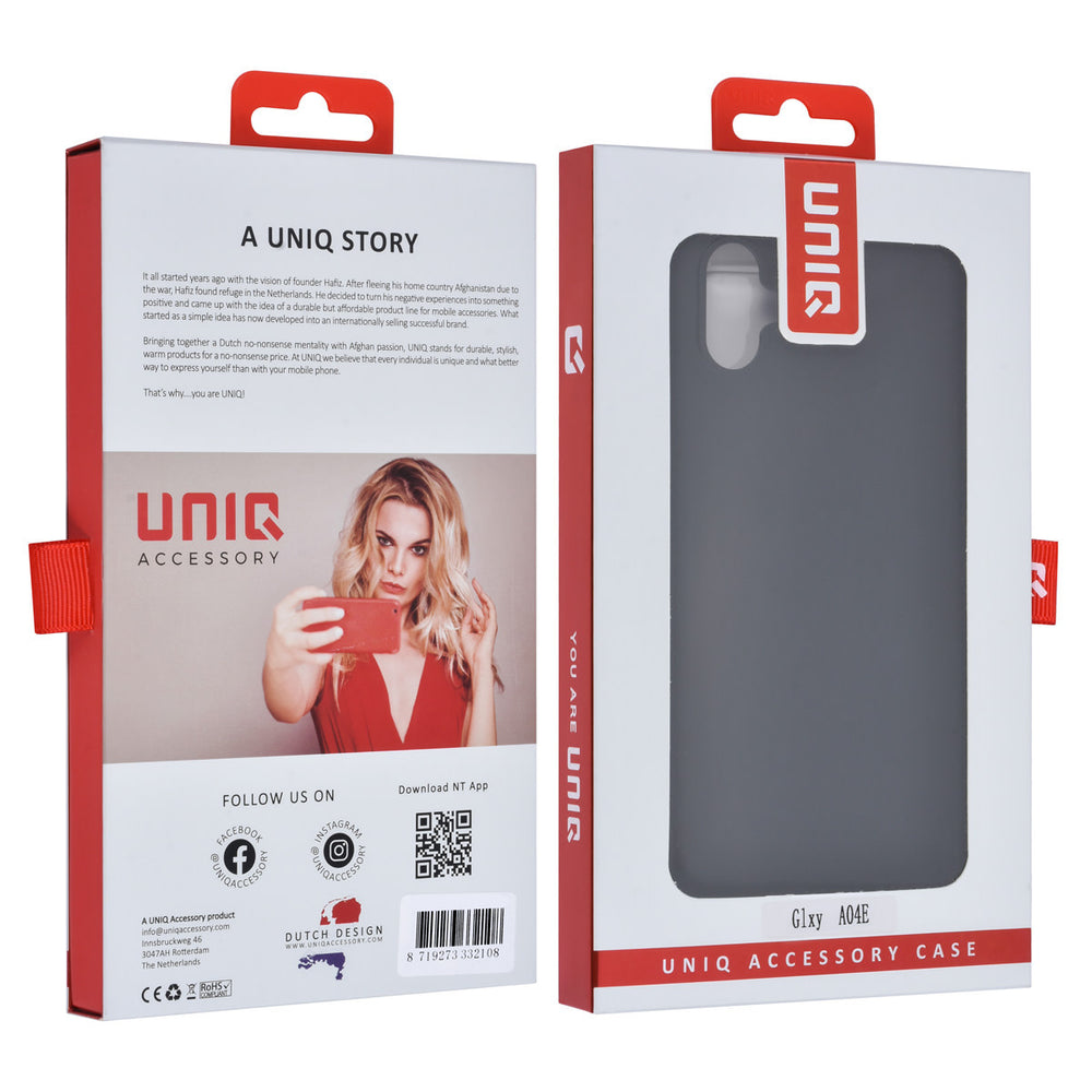 UNIQ Accessory Samsung Galaxy A04e TPU Backcover - Zwart-Hoesjes-Ilumina Benelux