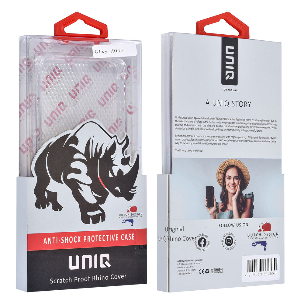 UNIQ Accessory Samsung Galaxy A04e TPU Backcover hoesje - Transparant - Antishock-Hoesjes-Ilumina Benelux