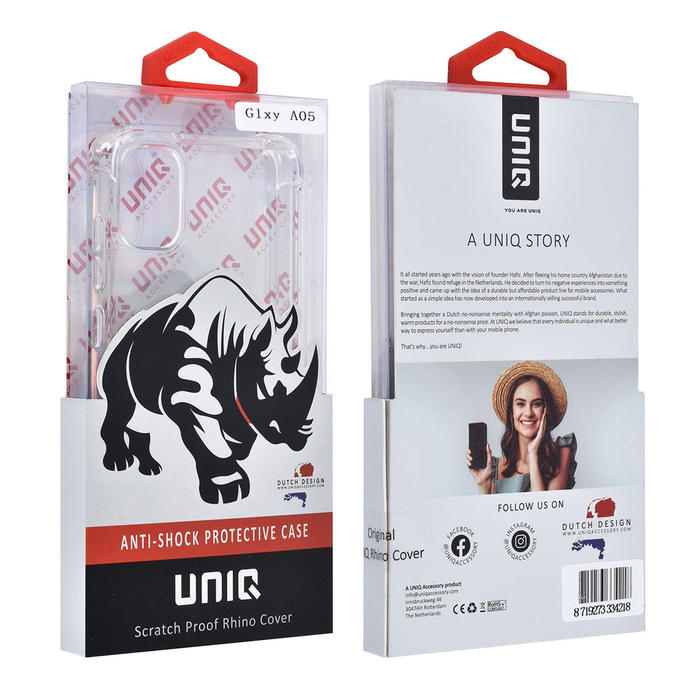 UNIQ Accessory Samsung Galaxy A05 Backcover hoesje - Transparant - Antishock-Hoesjes-Ilumina Benelux