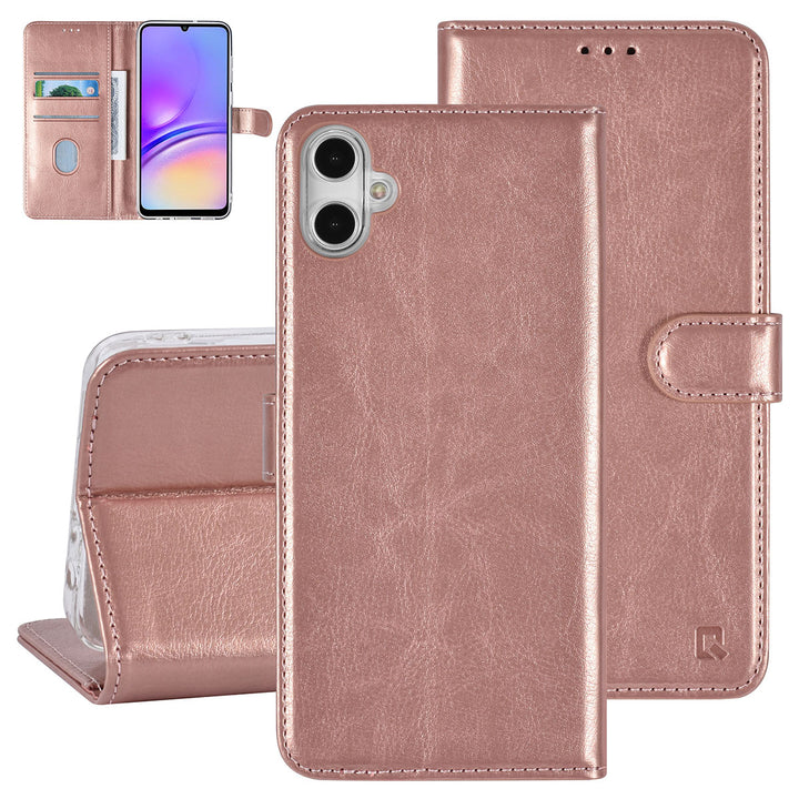 UNIQ Accessory Samsung Galaxy A05 Book Case hoesje Pasjeshouder - Rose Gold-Hoesjes-Ilumina Benelux