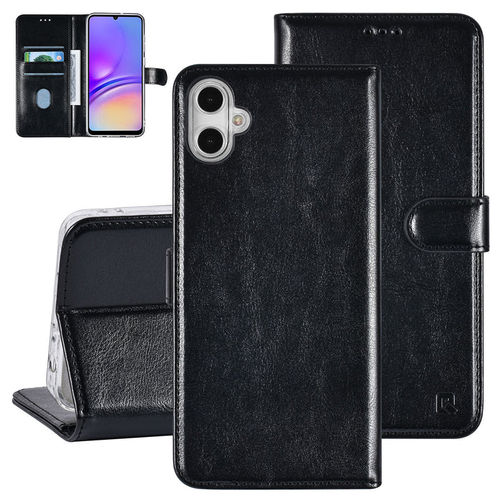 UNIQ Accessory Samsung Galaxy A05 Book Case hoesje Pasjeshouder - Zwart-Hoesjes-Ilumina Benelux