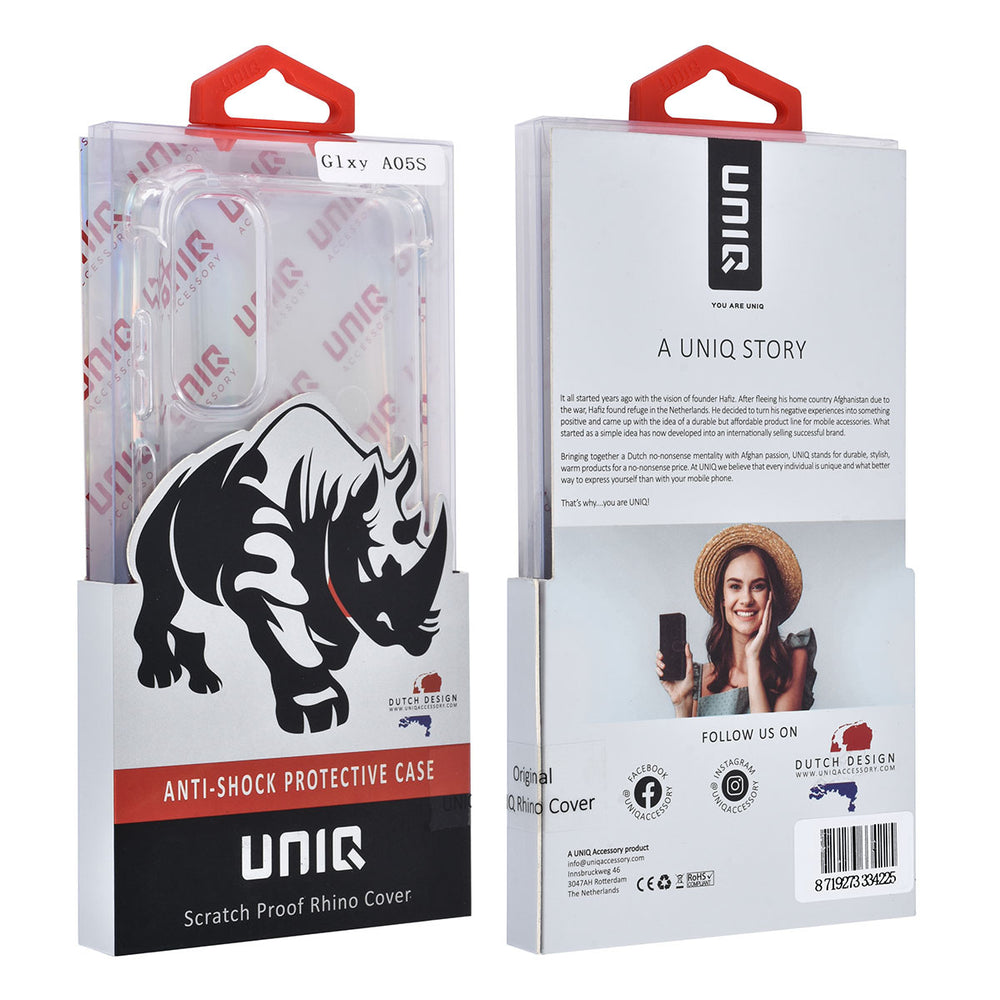 UNIQ Accessory Samsung Galaxy A05S Backcover hoesje - Transparant - Anti-Shock-Hoesjes-Ilumina Benelux