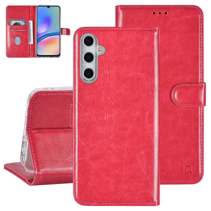 UNIQ Accessory Samsung Galaxy A05S Book Case hoesje Pasjeshouder - Felroze-Hoesjes-Ilumina Benelux