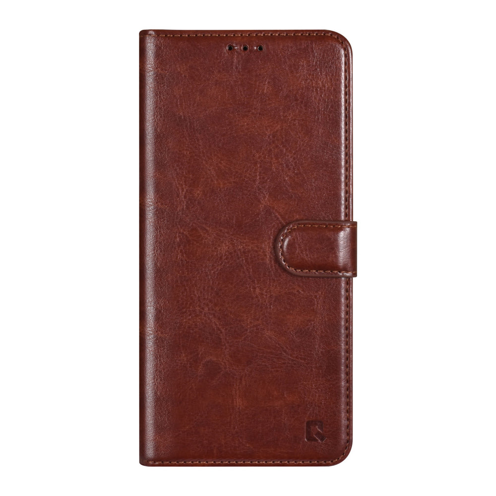 UNIQ Accessory Samsung Galaxy A14 5G Book Case hoesje - Pasjeshouder voor 3 pasjes - Hanger - Bruin-Hoesjes-Ilumina Benelux