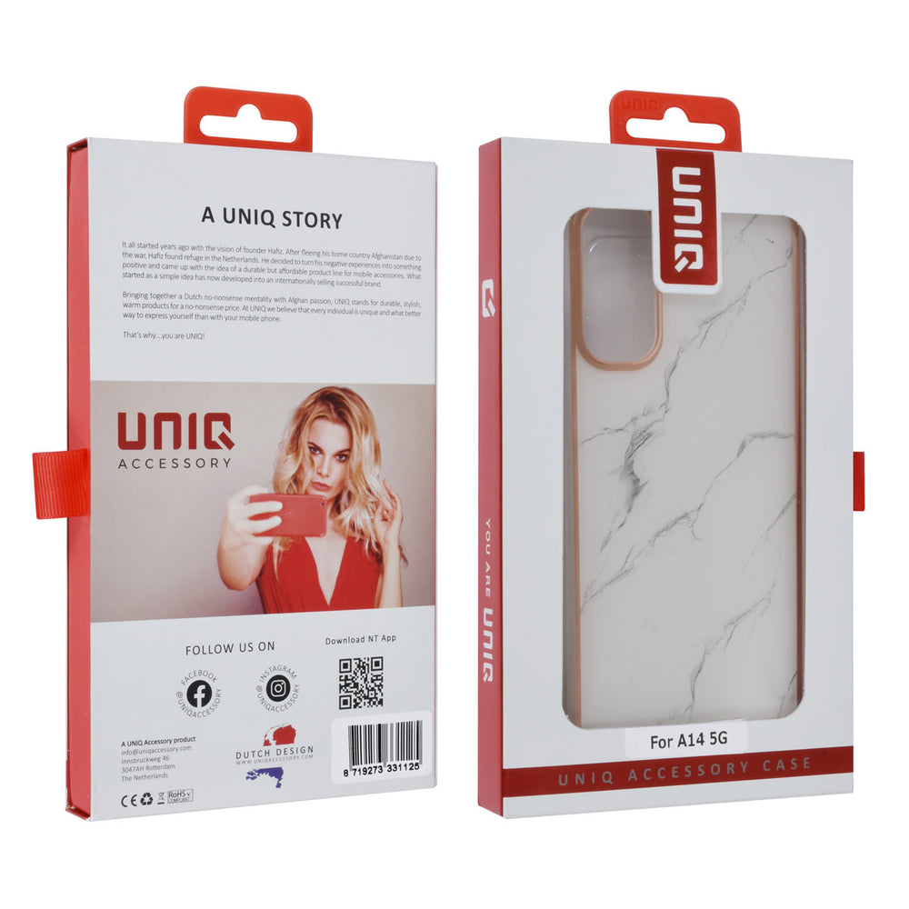UNIQ Accessory Samsung Galaxy A14 5G TPU Backcover - Marble-Hoesjes-Ilumina Benelux