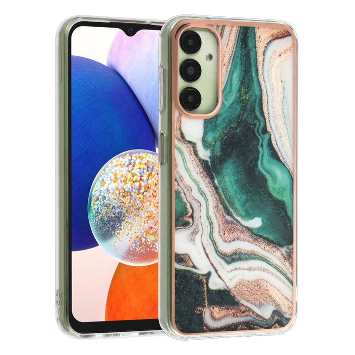 UNIQ Accessory Samsung Galaxy A14 5G TPU Backcover - Marble Green-Hoesjes-Ilumina Benelux