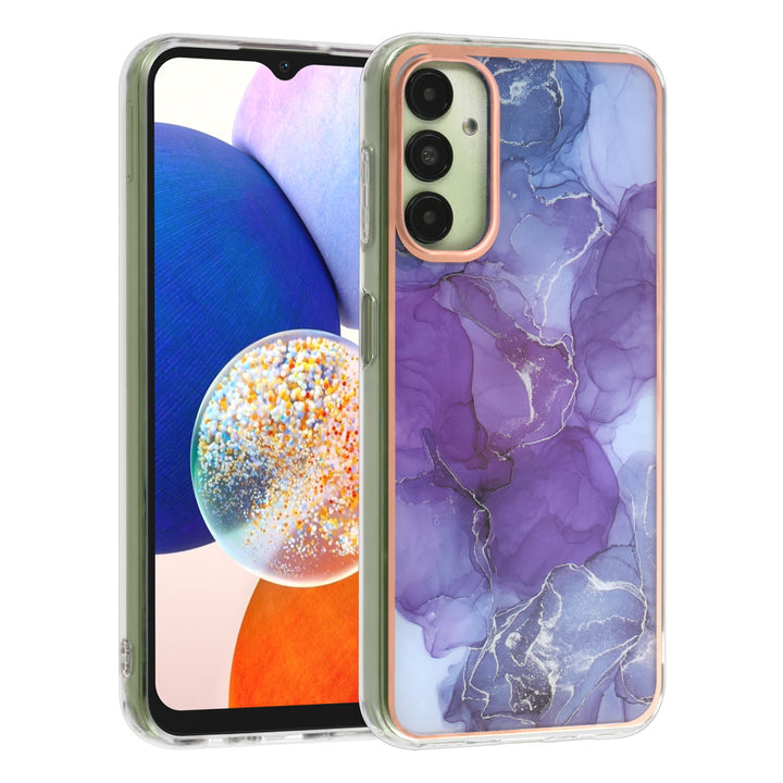 UNIQ Accessory Samsung Galaxy A14 5G TPU Backcover - Marble Purple-Hoesjes-Ilumina Benelux