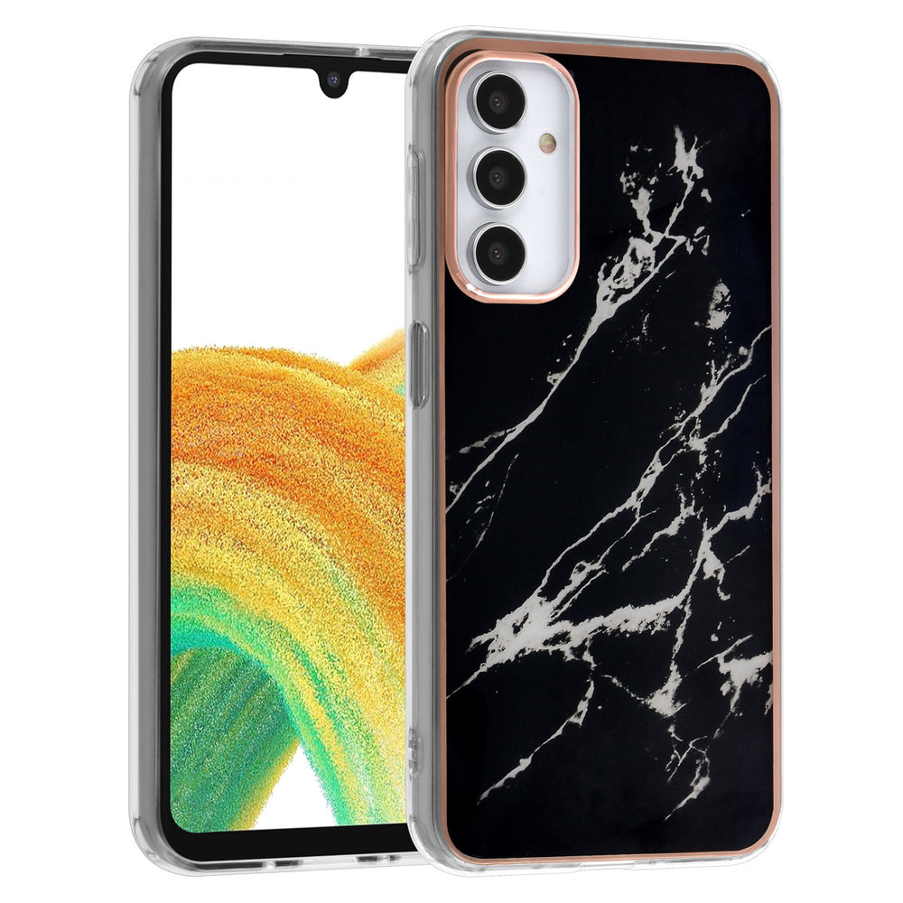 UNIQ Accessory Samsung Galaxy A24 TPU Backcover - Marble Black-Hoesjes-Ilumina Benelux