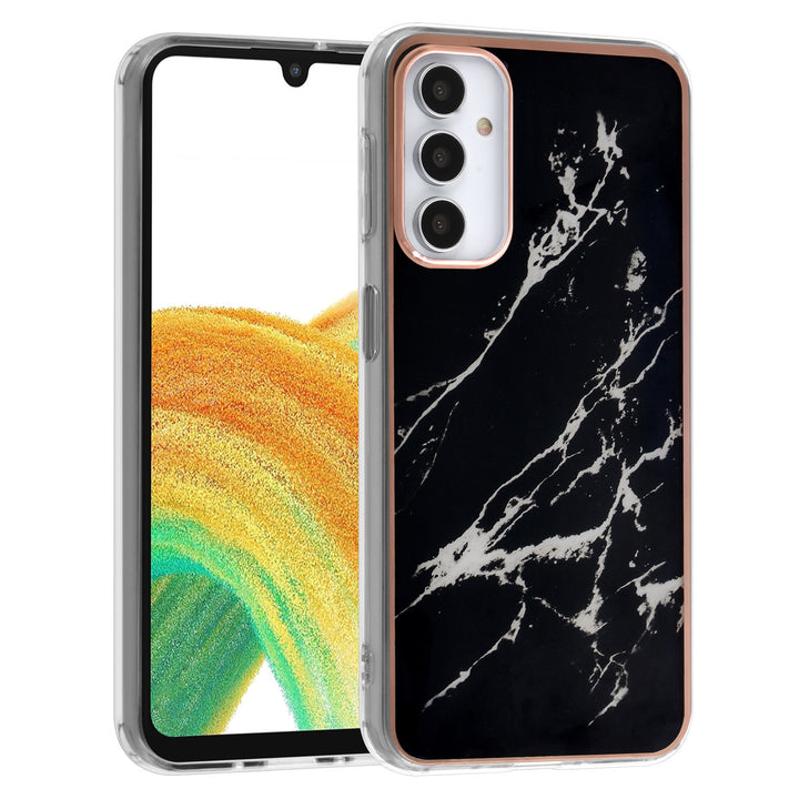 UNIQ Accessory Samsung Galaxy A24 TPU Backcover - Marble Black-Hoesjes-Ilumina Benelux