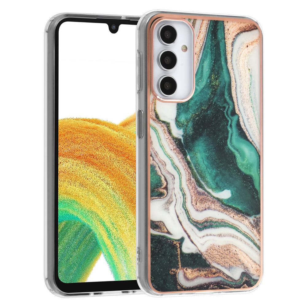 UNIQ Accessory Samsung Galaxy A24 TPU Backcover - Marble Green-Hoesjes-Ilumina Benelux