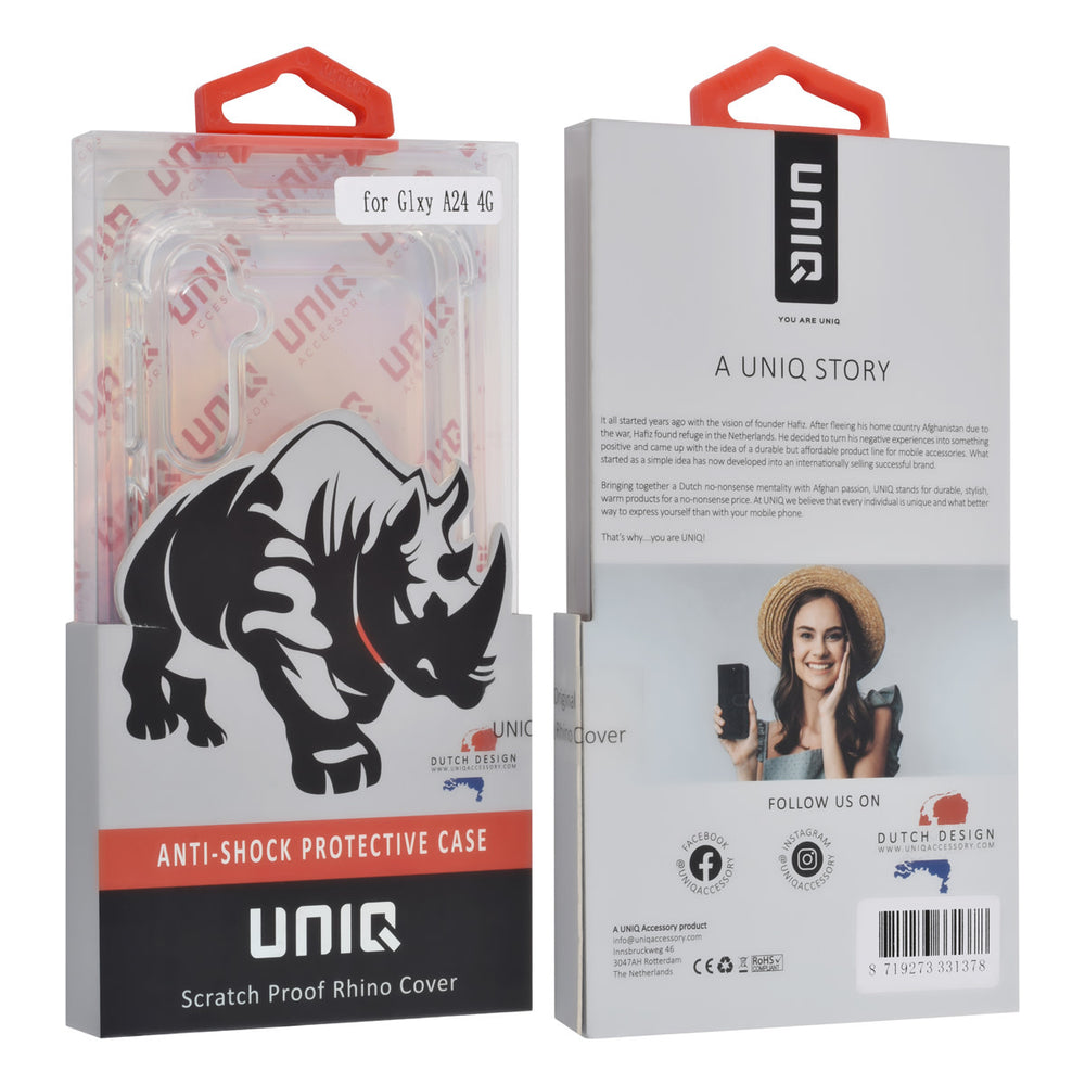 UNIQ Accessory Samsung Galaxy A24 TPU Backcover - Transparant - Antishock-Hoesjes-Ilumina Benelux