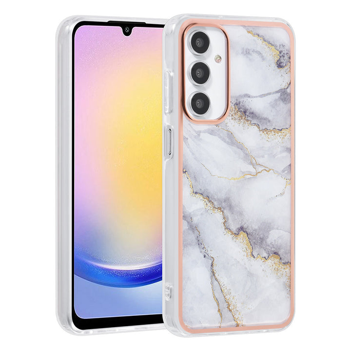 UNIQ Accessory Samsung Galaxy A25 Backcover hoesje Silicone - Marble White-Hoesjes-Ilumina Benelux