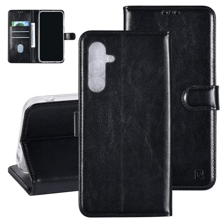 UNIQ Accessory Samsung Galaxy A25 Book Case hoesje 3 pasjeshouder - Zwart-Hoesjes-Ilumina Benelux