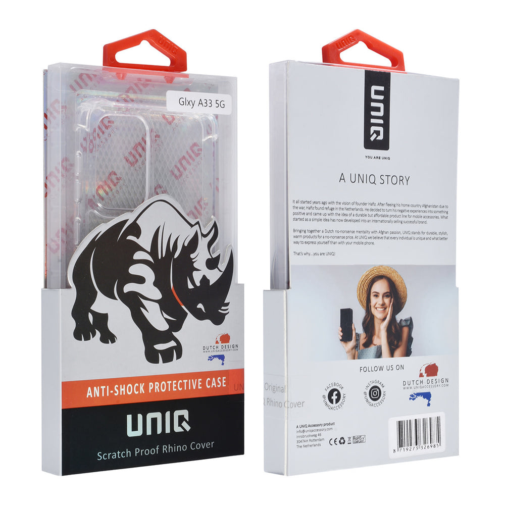 UNIQ Accessory Samsung Galaxy A33 5G TPU Backcover - Transparant - Antishock-Hoesjes-Ilumina Benelux