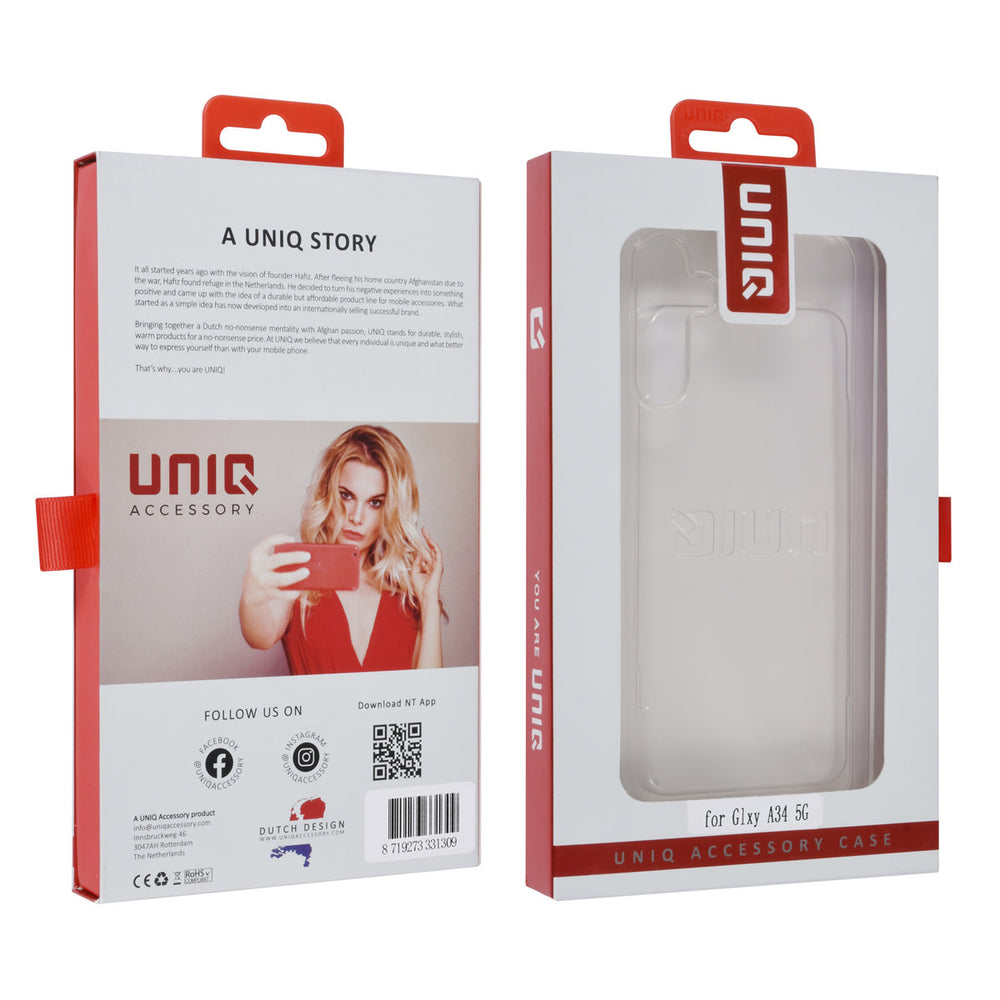 UNIQ Accessory Samsung Galaxy A34 5G TPU Backcover - Transparant-Hoesjes-Ilumina Benelux