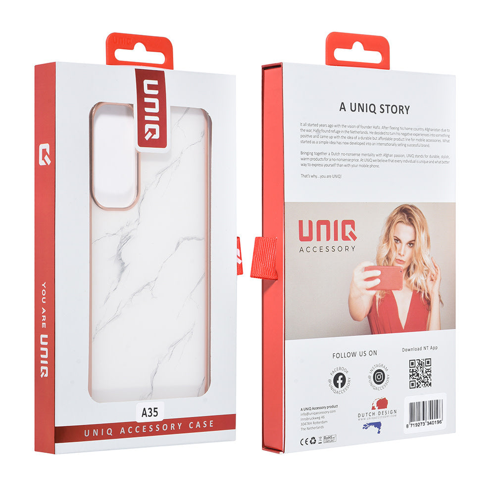 UNIQ Accessory Samsung Galaxy A35 Backcover hoesje Silicone - Marble-Hoesjes-Ilumina Benelux