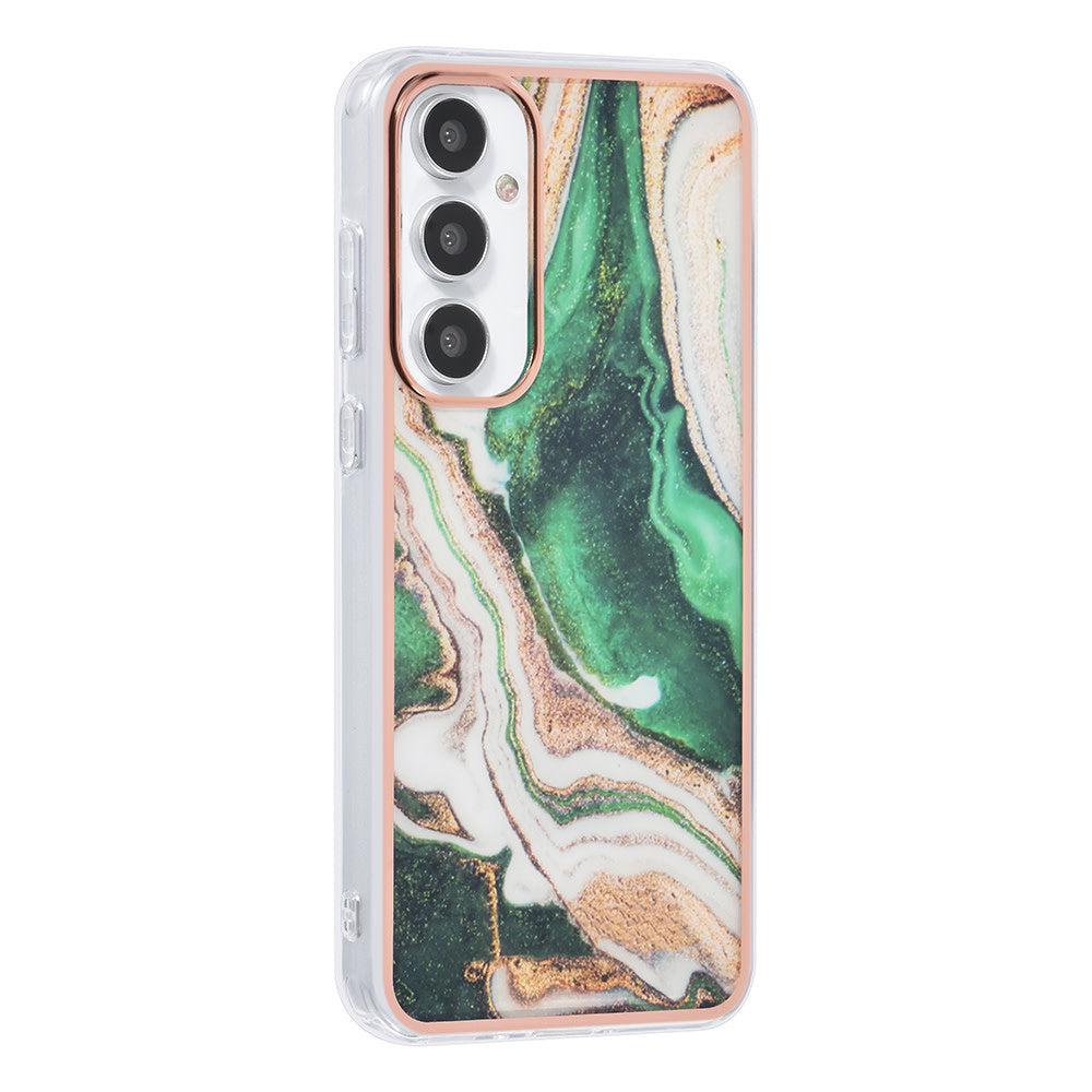 UNIQ Accessory Samsung Galaxy A35 Backcover hoesje Silicone - Marble Green-Hoesjes-Ilumina Benelux