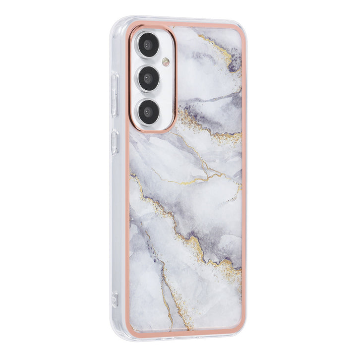 UNIQ Accessory Samsung Galaxy A35 Backcover hoesje Silicone - Marble White-Hoesjes-Ilumina Benelux