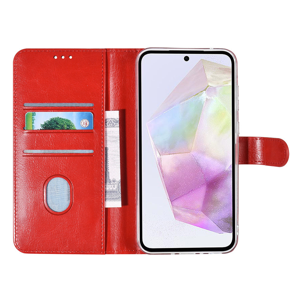 UNIQ Accessory Samsung Galaxy A35 Book Case hoesje Pasjeshouder - Rood-Hoesjes-Ilumina Benelux