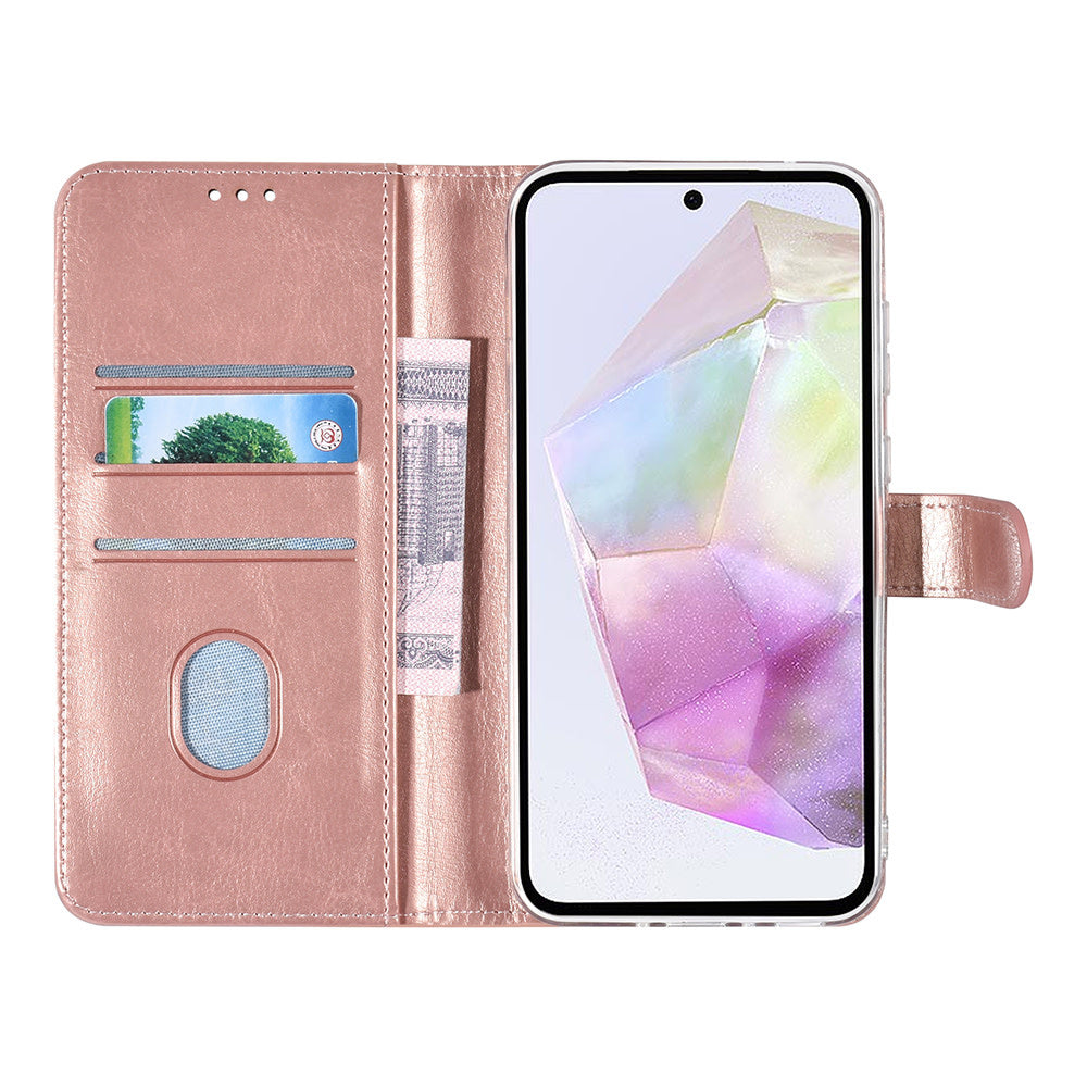 UNIQ Accessory Samsung Galaxy A35 Book Case hoesje Pasjeshouder - Rose Gold-Hoesjes-Ilumina Benelux