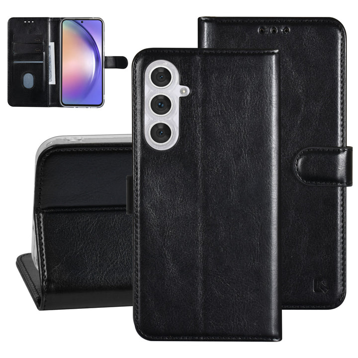 UNIQ Accessory Samsung Galaxy A54 5G Book Case hoesje - Pasjeshouder voor 3 pasjes - Hanger - Zwart-Hoesjes-Ilumina Benelux