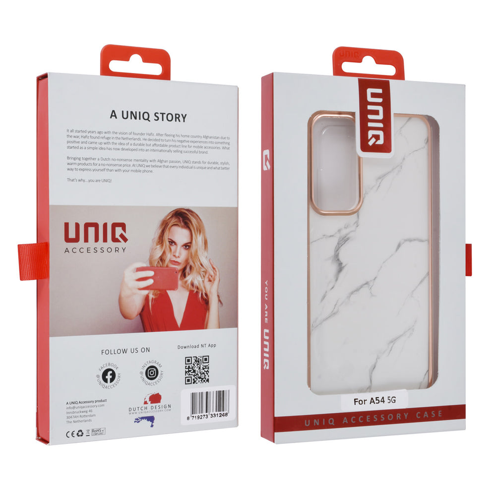 UNIQ Accessory Samsung Galaxy A54 5G TPU Backcover - Marble-Hoesjes-Ilumina Benelux