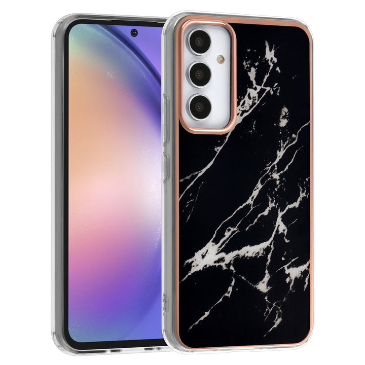 UNIQ Accessory Samsung Galaxy A54 5G TPU Backcover - Marble Black-Hoesjes-Ilumina Benelux