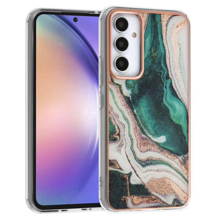 UNIQ Accessory Samsung Galaxy A54 5G TPU Backcover - Marble Green-Hoesjes-Ilumina Benelux