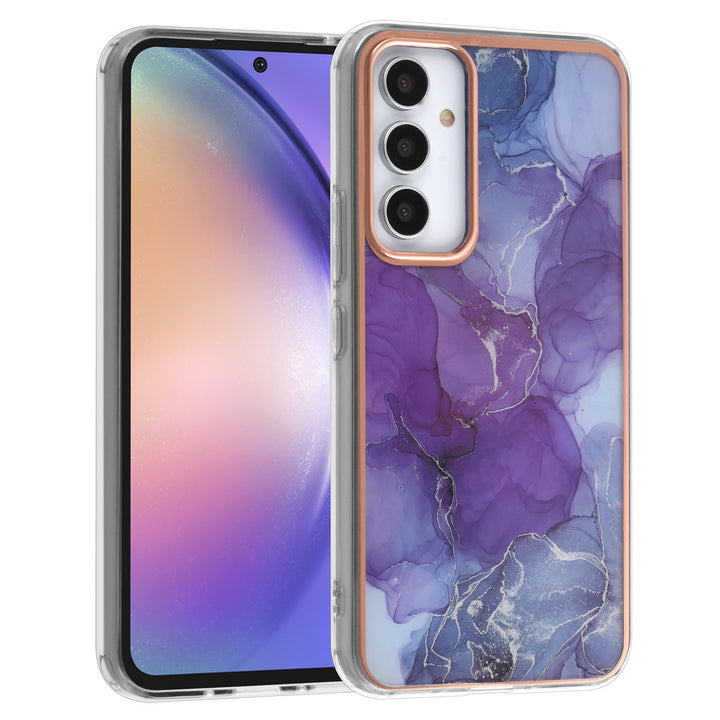 UNIQ Accessory Samsung Galaxy A54 5G TPU Backcover - Marble Purple-Hoesjes-Ilumina Benelux