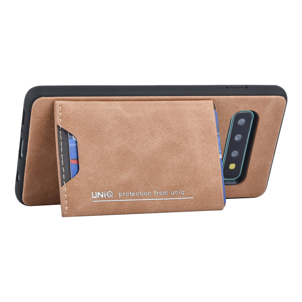 UNIQ Accessory Samsung Galaxy S10 Bruin Backcover hoesje Pasjeshouder-Hoesjes-Ilumina Benelux
