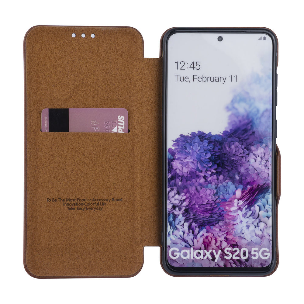 UNIQ Accessory Samsung Galaxy S20 Book Case hoesje - Bruin-Hoesjes-Ilumina Benelux