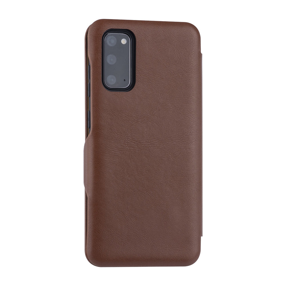 UNIQ Accessory Samsung Galaxy S20 Book Case hoesje - Bruin-Hoesjes-Ilumina Benelux