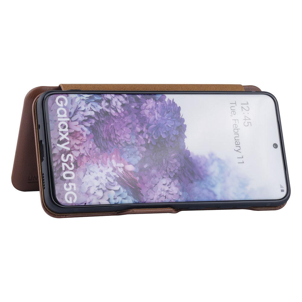 UNIQ Accessory Samsung Galaxy S20 Book Case hoesje - Bruin-Hoesjes-Ilumina Benelux