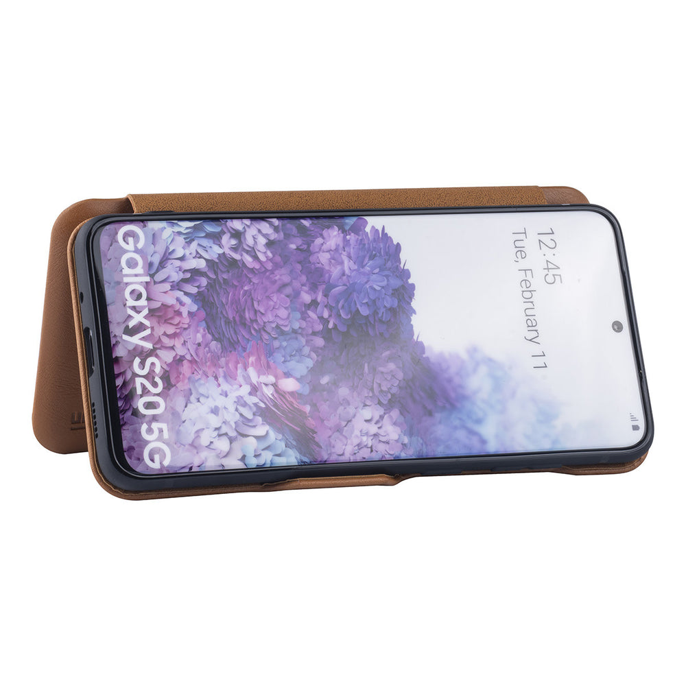UNIQ Accessory Samsung Galaxy S20 Book Case hoesje - Licht Bruin-Hoesjes-Ilumina Benelux
