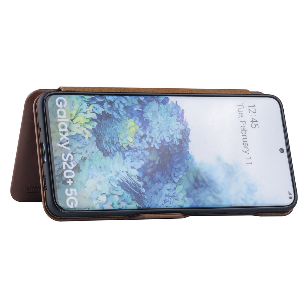 UNIQ Accessory Samsung Galaxy S20 Plus Book Case hoesje - Bruin-Hoesjes-Ilumina Benelux