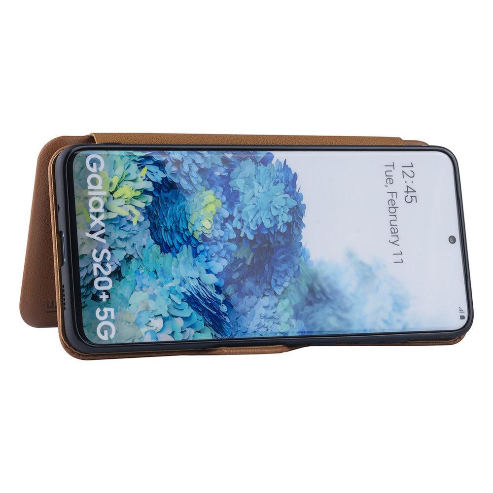 UNIQ Accessory Samsung Galaxy S20 Plus Book Case hoesje - Licht Bruin-Hoesjes-Ilumina Benelux