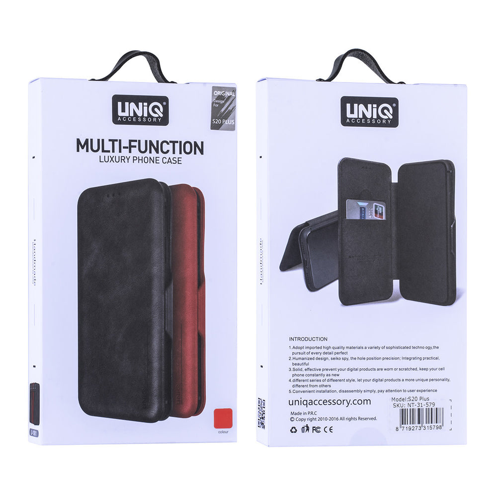 UNIQ Accessory Samsung Galaxy S20 Plus Book Case hoesje - Rood-Hoesjes-Ilumina Benelux