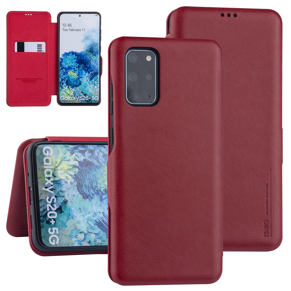 UNIQ Accessory Samsung Galaxy S20 Plus Book Case hoesje - Rood-Hoesjes-Ilumina Benelux