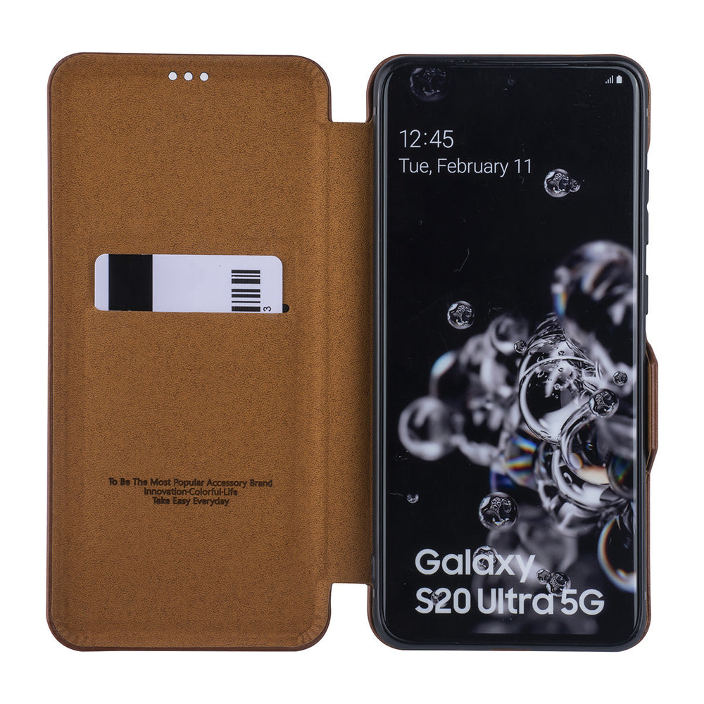 UNIQ Accessory Samsung Galaxy S20 Ultra Book Case hoesje - Bruin-Hoesjes-Ilumina Benelux