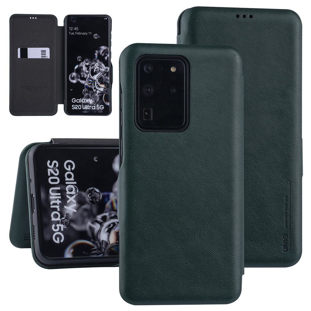 UNIQ Accessory Samsung Galaxy S20 Ultra Book Case hoesje - Groen-Hoesjes-Ilumina Benelux