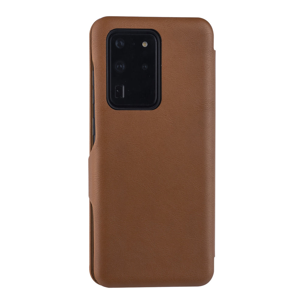 UNIQ Accessory Samsung Galaxy S20 Ultra Book Case hoesje - Licht Bruin-Hoesjes-Ilumina Benelux