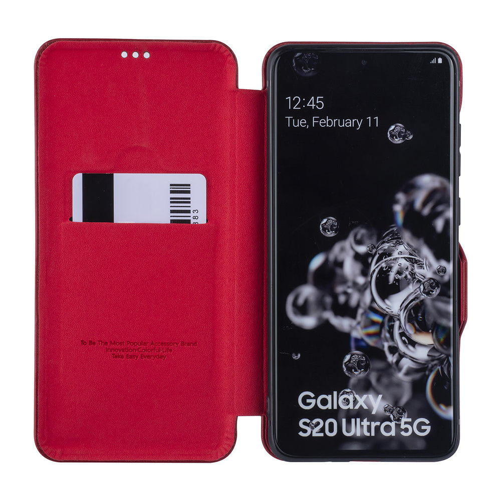 UNIQ Accessory Samsung Galaxy S20 Ultra Book Case hoesje - Rood-Hoesjes-Ilumina Benelux