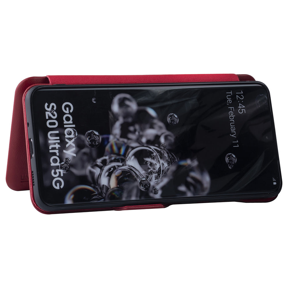 UNIQ Accessory Samsung Galaxy S20 Ultra Book Case hoesje - Rood-Hoesjes-Ilumina Benelux