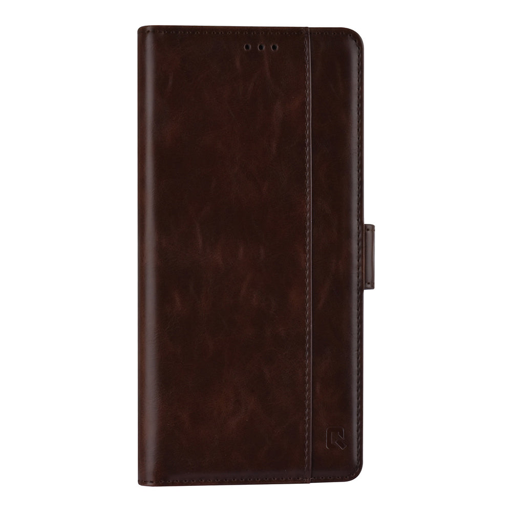 UNIQ Accessory Samsung Galaxy S21 Plus Book Case hoesje - DonkerBruin - Pasjeshouder 3 pasjes - PU Leather-Hoesjes-Ilumina Benelux