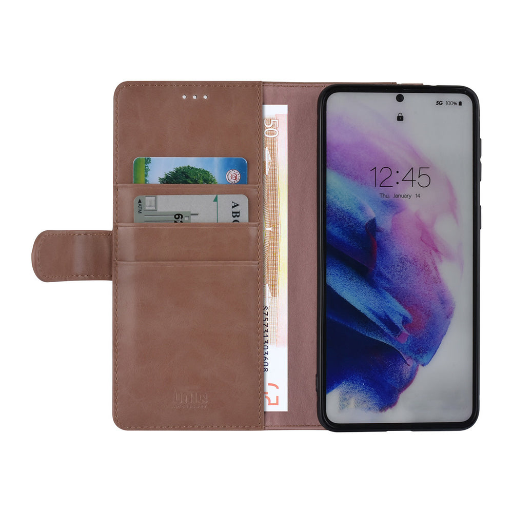 UNIQ Accessory Samsung Galaxy S21 Plus Book Case hoesje - Rose Gold - Pasjeshouder 3 pasjes - PU Leather-Hoesjes-Ilumina Benelux