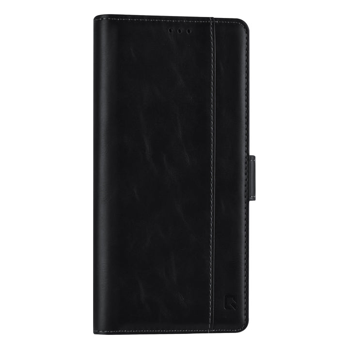 UNIQ Accessory Samsung Galaxy S21 Plus Book Case hoesje - Zwart - Pasjeshouder 3 pasjes - PU Leather-Hoesjes-Ilumina Benelux
