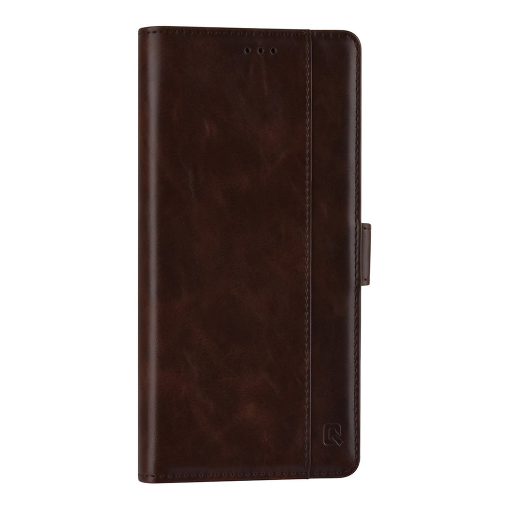 UNIQ Accessory Samsung Galaxy S21 Ultra Book Case hoesje - DonkerBruin - Pasjeshouder 3 pasjes - PU Leather-Hoesjes-Ilumina Benelux
