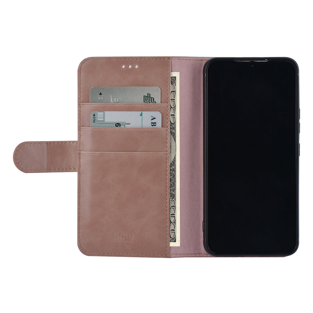 UNIQ Accessory Samsung Galaxy S22 Book Case hoesje - Pasjeshouder voor 3 pasjes - Magneetsluiting - Rose Gold-Hoesjes-Ilumina Benelux