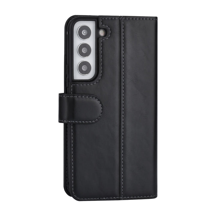 UNIQ Accessory Samsung Galaxy S22 Book Case hoesje - Pasjeshouder voor 3 pasjes - Magneetsluiting - Zwart-Hoesjes-Ilumina Benelux